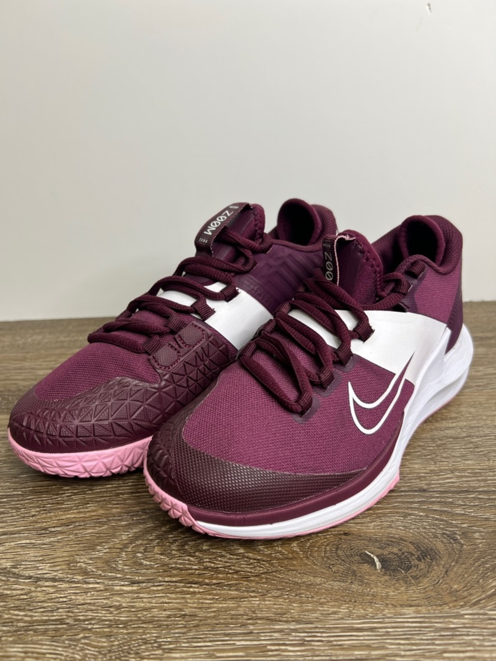 Nike Zoom Training Shoes Burgundy Pink Athletic Sneakers Women’s Size 5.5